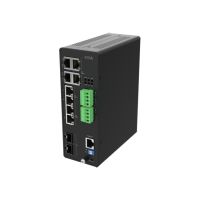 Axis D8208-R - Switch - industriell - managed - 8 x 10 Gigabit Ethernet - Desktop - PoE++ (480 W)