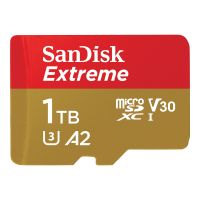 SanDisk Extreme - Flash-Speicherkarte (microSDXC-an-SD-Adapter