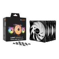 Be Quiet! Light Wings LX - Gehäuselüfter - PWM High-Speed - 120 mm - Schwarz (Packung mit 3)