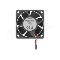 Delock Gehäuselüfter - axial - 60 mm - Schwarz