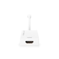DIGITUS Aktiver Mini DisplayPort Adapter / Konverter, DP auf HDMI