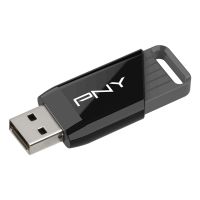 PNY Attaché X, 64 GB, USB Typ-A, 3.2 Gen 1 (3.1 Gen 1), 130 MB/s, Dia, Schwarz