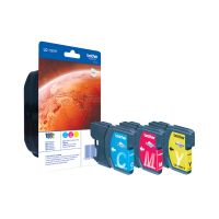 Brother LC1100HYRBWBP, Cyan, Magenta, Gelb, Tinte auf Pigmentbasis, 3 Stück(e), 750 Seiten, Multipack