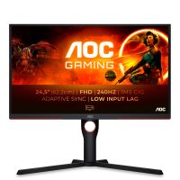 AOC G3 25G3ZM/BK, 62,2 cm (24.5"), 1920 x 1080 Pixel, Full HD, 1 ms, Schwarz, Rot