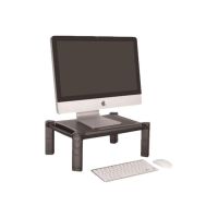 Techly Monitor Riser - Aufstellung - für Monitor / Notebook / Drucker - Kunststoff - Schwarz - Bildschirmgröße: 33-81.3 cm (13"-32")