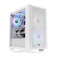 Thermaltake Versa H16 TG ARGB, Micro Tower, PC, Weiß, micro ATX, Mini-ITX, SPCC, 17,5 cm