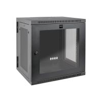 Tripp Eaton Tripp Lite Series 12U Wall Mount Rack Enclosure Server Cabinet Hinged Deep Acrylic Window - Schrank Netzwerkschrank - geeignet für Wandmontage - Schwarz - 12U - 48.3 cm (19")