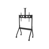 Peerless AV - Wagen - für interaktives Flachfeld- / LCD-Display - Stahl - Schwarz - Bildschirmgröße: 139.7-190.5 cm (55"-75")