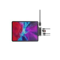 Targus HyperDrive 6-in-1 USB-C Media Hub - Dockingstation - USB-C - HDMI - für Apple 10.9-inch iPad Air (4th generation, 5th generation)