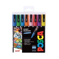 FABER-CASTELL POSCA PC-3M, Mehrfarbig, Mehrfarbig, 8 Farben, Fein, 0,9 mm, 1,3 mm