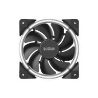 Pccooler 120mm Gehäuselüfter in Weiß, Ventilator, 12 cm, 1000 RPM, 1800 RPM, 26,5 dB, 35 cfm