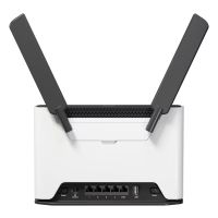 MikroTik Chateau LTE7 ax, Wi-Fi 6 (802.11ax), Dual-Band (2,4 GHz/5 GHz), Ethernet/LAN, 4G, Schwarz, Weiß, Tabletop-Router
