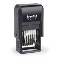TRODAT 4836, Selbstfärbestempel, Nummernstempel, 3,8 x 21 mm, Schwarz, 41 mm, 25 mm