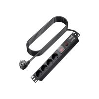 TECH DATA Vision - Steckdosenleiste - Wechselstrom 230 V - Eingabe, Eingang power CEE 7/7 - Ausgangsanschlüsse: 4 (power CEE 7/3)