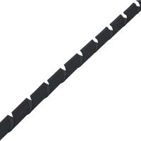 InLine Spiralband 10m - schwarz - 25mm