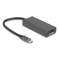 Delock Adapterkabel - 24 pin USB-C männlich zu HDMI, DisplayPort weiblich - Grau - 8K120Hz (7680 x 4320)