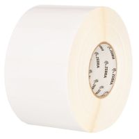 Zebra PolyPro 4000D - Polypropylen (PP) - matt - permanenter Acrylklebstoff - beschichtet - perforiert - 7,01 mil - weiß - 76.2 x 25.4 mm 8000 Etikett(en) (16 Rolle(n)