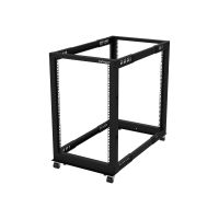 StarTech.com 19-Zoll Serverschrank - 18HE Laborgestell - Tiefenverstellbar 56 bis 102 cm, Tragfähigkeit 544kg - Dell PowerEdge HP ProLiant ThinkServer (4POSTRACK18U)
