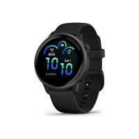 Garmin vívoactive 6 - 42 mm - Schiefer - intelligente Uhr mit Band - Silikon - schwarz - Handgelenkgröße: 125-190 mm - Anzeige 3.04 cm (1.2")