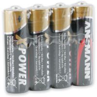 Ansmann X-Power Mignon AA, Einwegbatterie, Alkali, 1,5 V, 4 Stück(e), Schwarz, Gold, 50,5 mm