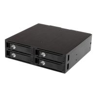 StarTech.com 4x Festplatten Wechselrahmen für 2,5 Zoll SATA / SAS Laufwerke - Mobile Rack Backplane für SATA II und III - Speichergehäuse - 4 Schächte (SATA-600 / SAS-2)