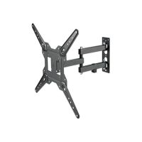 Manhattan Befestigungskit (Wandmontage, Gelenkarm) - für LCD-TV / gekrümmter LCD-TV - Full Motion - Stahl - Schwarz - Bildschirmgröße: 58.4-139.7 cm (23"-55")