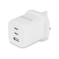 Dicota Netzteil - kompakt, GaN - 65 Watt - 5 A - PD 3.0 - 3 Ausgabeanschlussstellen (2 x USB-C, USB)