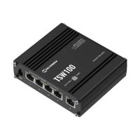 Teltonika TSW100 - Switch - unmanaged - 5 x 10/100/1000 (4 PoE)