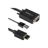 StarTech.com 3m VGA to HDMI Converter Cable with USB Audio Support & Power, Analog to Digital Video Adapter Cable to connect a VGA PC to HDMI Display, 1080p Male to Male Monitor Cable - Supports Wide Displays (VGA2HDMM3M)