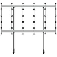 B-TECH BT93INFWP-S-5X5, Tragbar, Schwarz, Silber, Flur, 3000 mm, 950 mm, 2592,8 mm