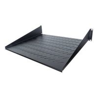 Intellinet 19" Cantilever Shelf, 2U, 2-Point Front Mount, 400mm Depth, Vented, Max 25kg, Black, Three Year Warranty - Rack - Regal - Schwarz, RAL 9005 - 2U - 48.3 cm (19")