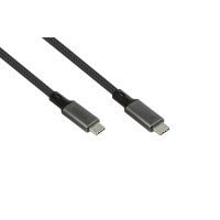 Good Connections 2402-T005A, 0,5 m, USB C, USB C, USB4 Gen 2x2, 20 Gbit/s, Graphit
