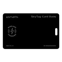 4smarts Standort-Finder SkyTag Card Duos ReCharge, schwarz, Persönlich, Kartenspot, Schwarz, Wasserdicht, 2400 - 2483,5 MHz, 50 m