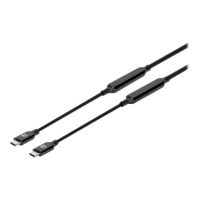 Manhattan USB-C to USB-C Cable, 5m, Active, Male to Male, Black, 10 Gbps (USB 3.2 Gen2 aka USB 3.1)