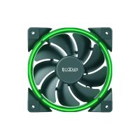 Pccooler 120mm Gehäuselüfter in Grün, Ventilator, 12 cm, 1000 RPM, 1800 RPM, 26,5 dB, 65 cfm