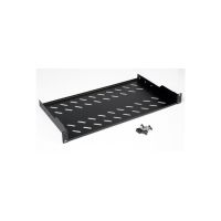 ROLINE Rack - Regal - 250 mm tief, Tragfähigkeit 15 kg - RAL 9005, Jet Black - 1U - 48.3 cm (19")