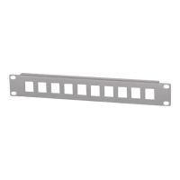 Intellinet 10-Port Patchpanel, unbestückt, 10", 1 HE, grau - Patchpanel (Blindblech)