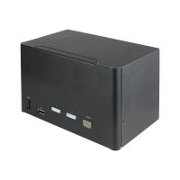 StarTech.com 2 Port Quad Monitor DisplayPort KVM Switch - 4K 60 Hz UHDR - DP 1.2 KVM Switch mit USB 3.0 Hub mit 2x USB 3.0(5 Gbit/s) und 4x USB 2.0 HID Anschlüssen, Audio - Hotkey - TAA (SV231QDPU34K)