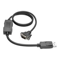 Eaton Tripp Lite Series DisplayPort 1.2 to VGA Active Adapter Cable (DP with Latches to HD15 M/M)