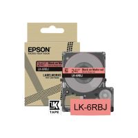 Epson LabelWorks LK-6RBJ - Schwarz auf Mattrot - Rolle (2,4 cm x 8 m)