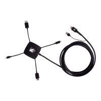Kramer Electronics Kramer K-SPIDER - Videoadapter - HDMI, DisplayPort, Mini DisplayPort, 24 pin USB-C männlich zu USB, HDMI männlich