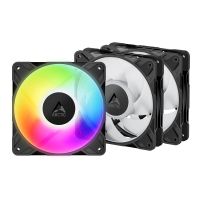Arctic P12 Pro A-RGB - Gehäuselüfter - 120 mm - Schwarz (Packung mit 3)