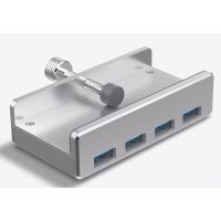 ALLNET ALL-USB3-HUB-4-CLIP, USB 3.2 Gen 1 (3.1 Gen 1) Type-A, USB 3.2 Gen 1 (3.1 Gen 1) Type-A, 5000 Mbit/s, Silber, 1 m, USB