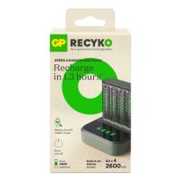 GP Battery ReCyko+ M452, Nickel-Metallhydrid (NiMH), AA, 4 Stück(e), Akkus/Batterien enthalten
