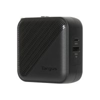 Targus Netzteil - GaN - 65 Watt - PD - 2 Ausgabeanschlussstellen (24 pin USB-C, USB Typ A)