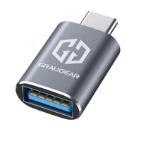 GrauGear G-AD-ATC-10G-2, USB Typ-A, USB Typ-C, Weiblich, Grau, 10 Gbit/s, 19 mm