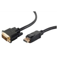 ShiverPeaks BS77492-1, 2 m, DisplayPort, DVI, Männlich, Männlich, Gold