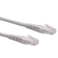 ROLINE UTP-Patchkabel Kat.6, 10m, grau, 10 m, Cat6, U/UTP (UTP), RJ-45, RJ-45