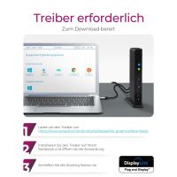 ICY BOX IB-DK2241AC - Dockingstation - USB - DVI, HDMI