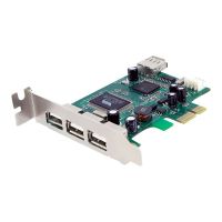 StarTech.com 4 Port USB 2.0 HighSpeed PCI Express Low Profile Schnittstellenkarte - 1 x USB 2.0 intern (Buchse)
